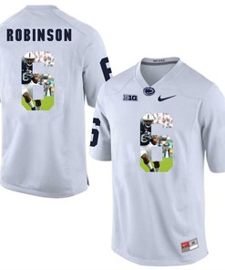 Penn State Nittany Lions White Andre Robinson College Football Portrait Jersey
