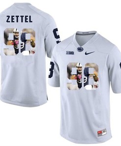 Penn State Nittany Lions White Anthony Zettel College Football Portrait Jersey