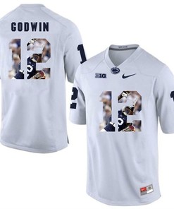Penn State Nittany Lions White Chris Godwin College Football Portrait Jersey