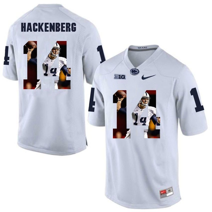 Penn State Nittany Lions White Christian Hackenberg College Football Portrait Jersey