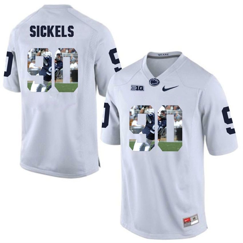 Penn State Nittany Lions White Garrett Sickels College Football Portrait Jersey