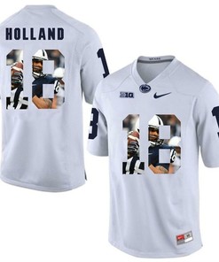 Penn State Nittany Lions White Jonathan Holland College Football Portrait Jersey