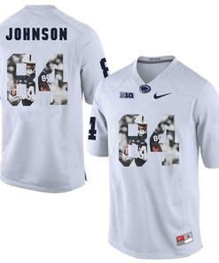 Penn State Nittany Lions White Juwan Johnson College Football Portrait Jersey