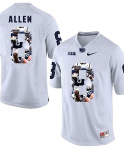Penn State Nittany Lions White Mark Allen College Football Portrait Jersey