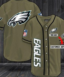 Personalized Eagles NFL Custom Baseball Tee Jersey Shirt