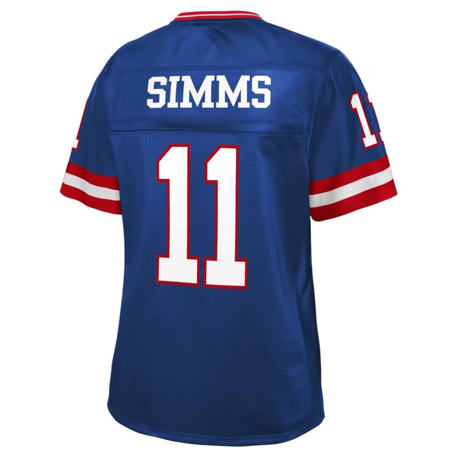 Phil Simms New York Giants Nfl Pro Line Womens Retired Player Jersey - Royal