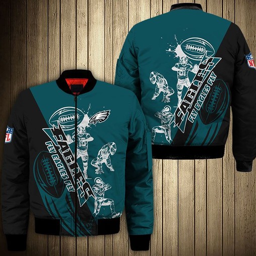 Philadelphia Eagles Jacket Cartoon Athlete Ball Star