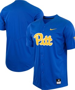 Pitt Panthers Replica Baseball Jersey - Royal Ncaa