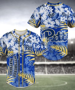 Pittsburgh Panthers NCAA Baseball Jersey Shirt Flower