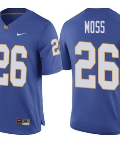 Pittsburgh Panthers Royal Chawntez Moss NCAA Football Jersey