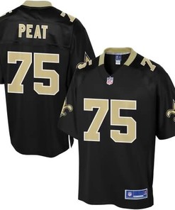 Pro Line Mens New Orleans Saints Andrus Peat Team Color Nfl Jersey