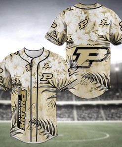 Purdue Boilermakers NCAA Baseball Jersey Shirt Flower