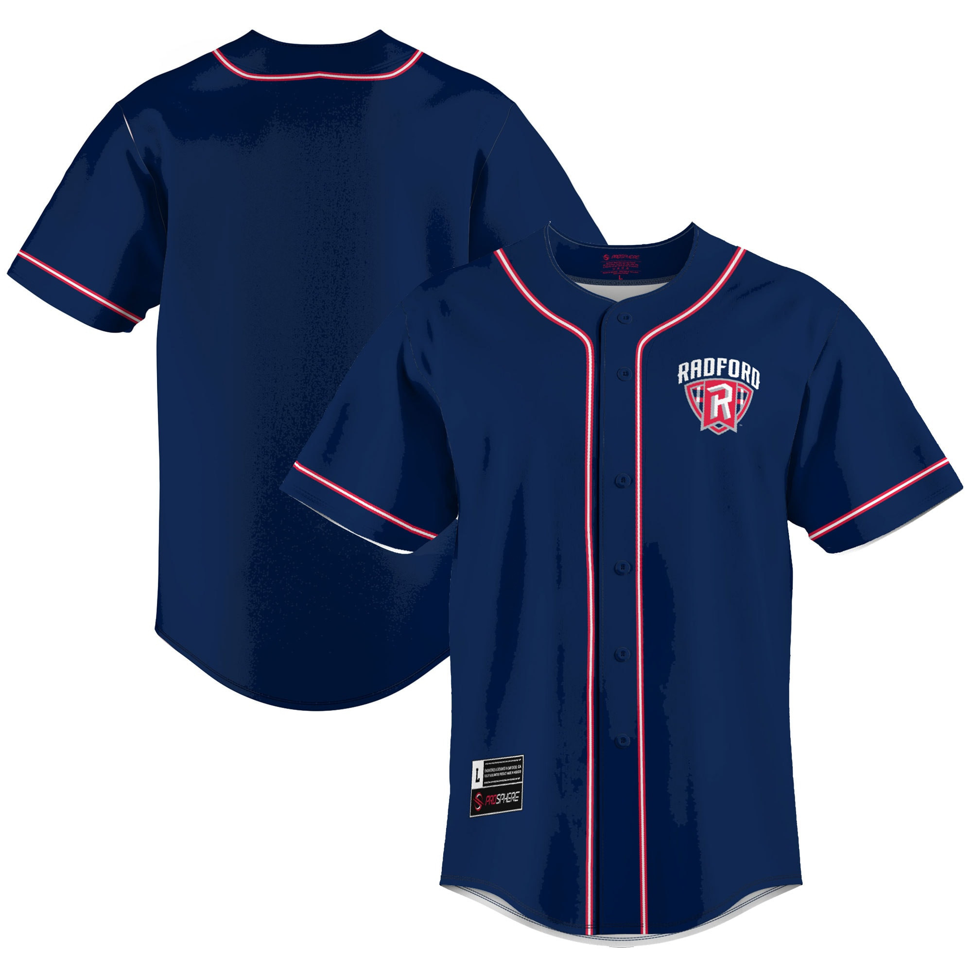 Radford Highlanders Baseball Jersey - Navy Ncaa