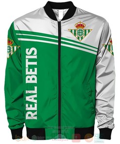Real Betis Green White Bomber Jacket