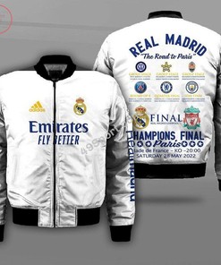Real Madrid Champions Final Paris Bomber Jacket