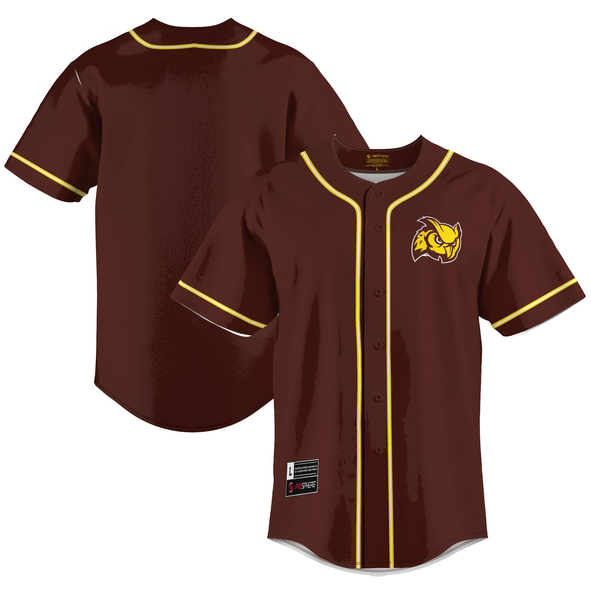 Rowan Profs Baseball Jersey - Brown Ncaa