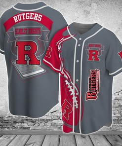 Rutgers Scarlet Knights NCAA Baseball Jersey Shirt Classic