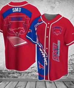 SMU Mustangs NCAA Baseball Jersey Shirt Classic