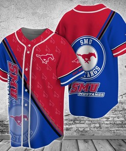 SMU Mustangs NCAA Baseball Jersey Shirt For Fans