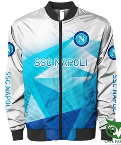 SSC Napoli Blue Hawaiian Bomber Jacket