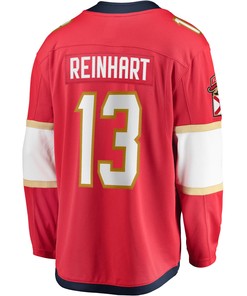 Sam Reinhart Florida Panthers Breakaway Player Jersey - Red Jersey