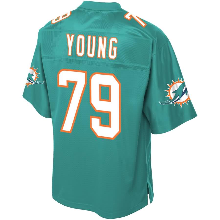 Sam Young Miami Dolphins Nfl Pro Line Youth Team Player Jersey - Aqua