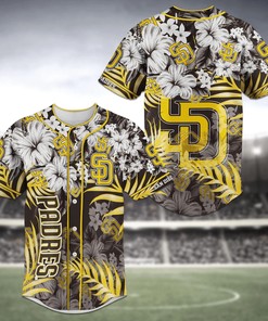 San Diego Padres MLB Baseball Jersey Shirt Flower