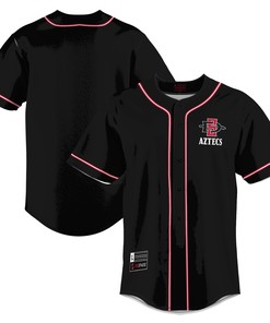 San Diego State Aztecs Baseball Jersey - Black Ncaa