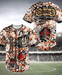 San Francisco Giants MLB Baseball Jersey Shirt Skeleton
