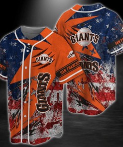 San Francisco Giants MLB Baseball Jersey Shirt US Flag