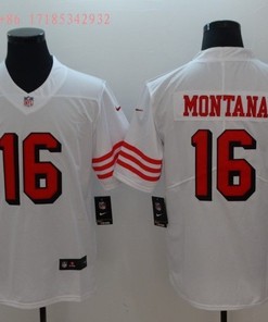 San Francisco Joe Montana #16 2020 Nfl White Jersey Jersey
