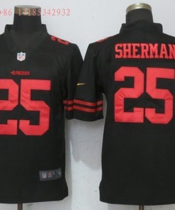 San Francisco Richard Sherman #25 2020 Nfl Black Jersey Jersey