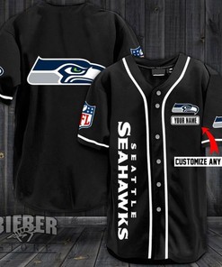 Seattle Seahawks Personalized Custom Name For You Baseball Jersey