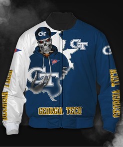 Skull Georgia Tech Yellow Jackets Jacket