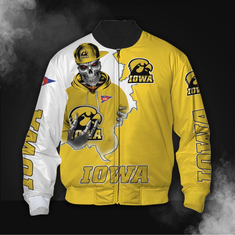 Skull Iowa Hawkeyes Jacket
