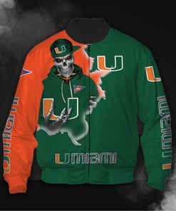 Skull Miami Hurricanes Jacket