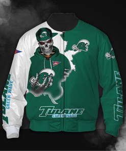 Skull Tulane Green Wave Jacket