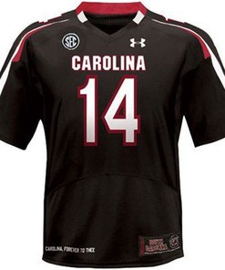 South Carolina Gamecocks #14 Connor Shaw Black Football Jersey