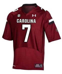 South Carolina Gamecocks #7 Jadeveon Clowney Red Football Jersey