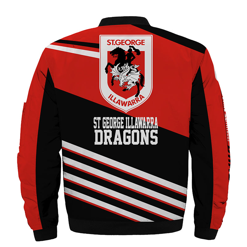 St. George Illawarra Dragons Jackets 3D Full-zip Jackets