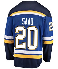 St. Louis Blues Brandon Saad 20 Home 2022 Stanley Cup Playoffs Breakaway Men Jersey - Royal