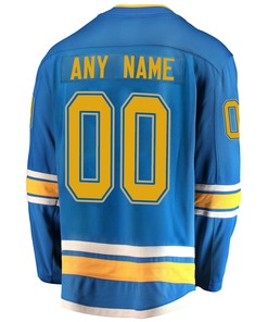 St. Louis Blues Custom Alternate 2022 Stanley Cup Playoffs Breakaway Men Jersey - Blue