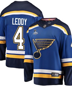 St. Louis Blues Nick Leddy 4 Home 2022 Stanley Cup Playoffs Breakaway Men Jersey - Royal