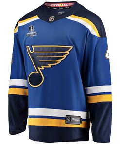 St. Louis Blues Nick Leddy 4 Home 2022 Stanley Cup Playoffs Breakaway Men Jersey - Royal