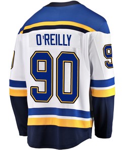 St. Louis Blues Ryan O'Reilly 90 Away 2022 Stanley Cup Playoffs Breakaway Men Jersey - White