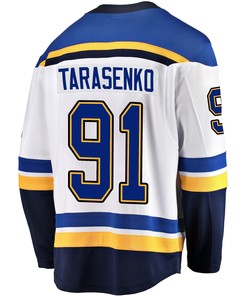 St. Louis Blues Vladimir Tarasenko 91 Away 2022 Stanley Cup Playoffs Breakaway Men Jersey - White