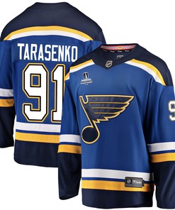 St. Louis Blues Vladimir Tarasenko 91 Home 2022 Stanley Cup Playoffs Breakaway Men Jersey - Royal