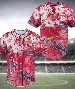St. Louis Cardinals MLB Baseball Jersey Shirt Flower