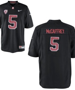 Stanford Cardinal #5 Christian McCaffrey Black Football Jersey