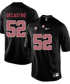 Stanford Cardinal Blackout David DeCastro Player Football Jersey